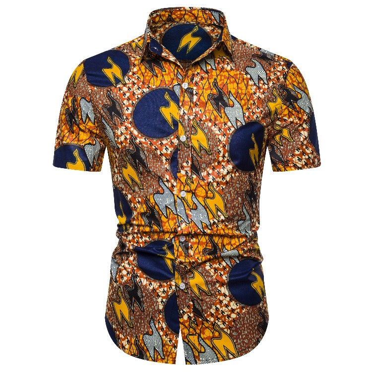 Ethnic Style Men‘s Short Sleeves Shirts