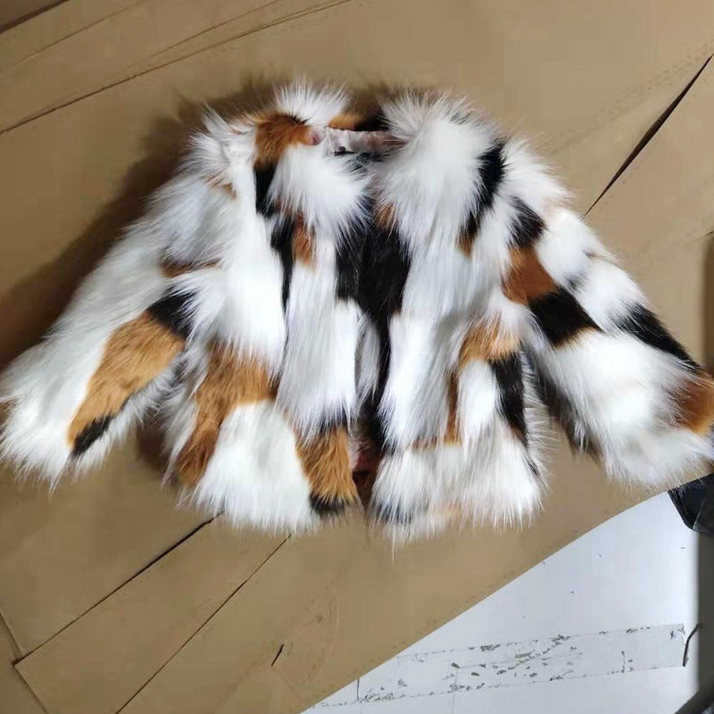 Winter Warm Artificial Fur Coats for Kids
