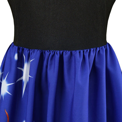 Merry Christmas Sled Round Neck Long Sleeves Women Dresses-STYLEGOING