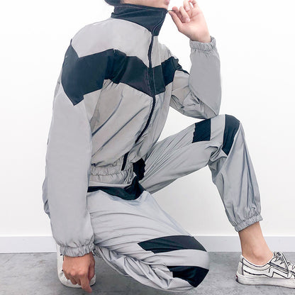 Summer Reflective Two Pieces Sportswear for Women