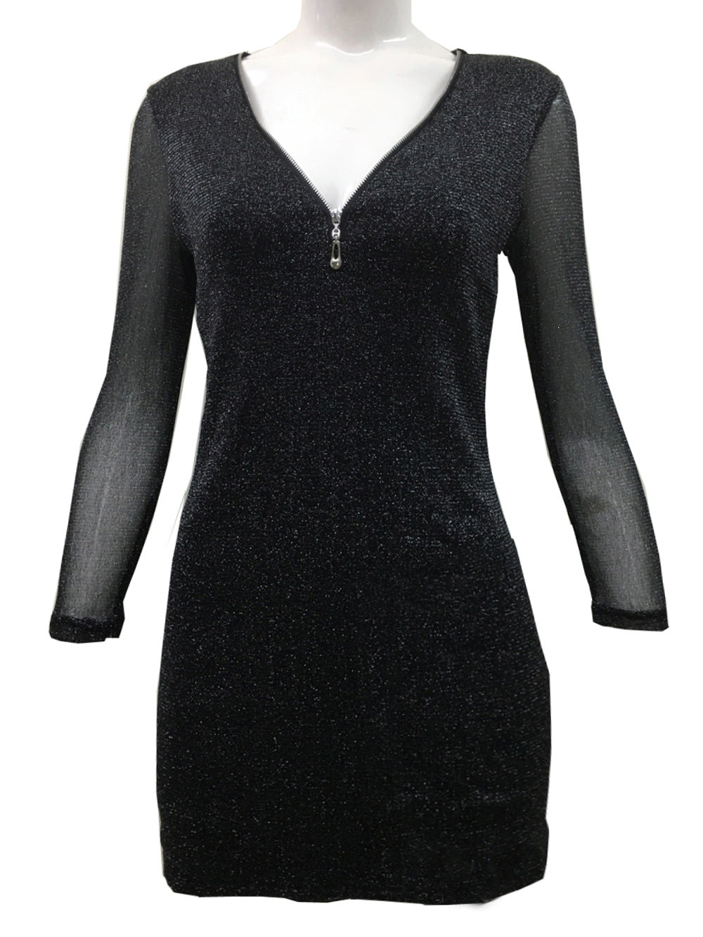 Black Sexy Bodycon Mini Dresses for Women
