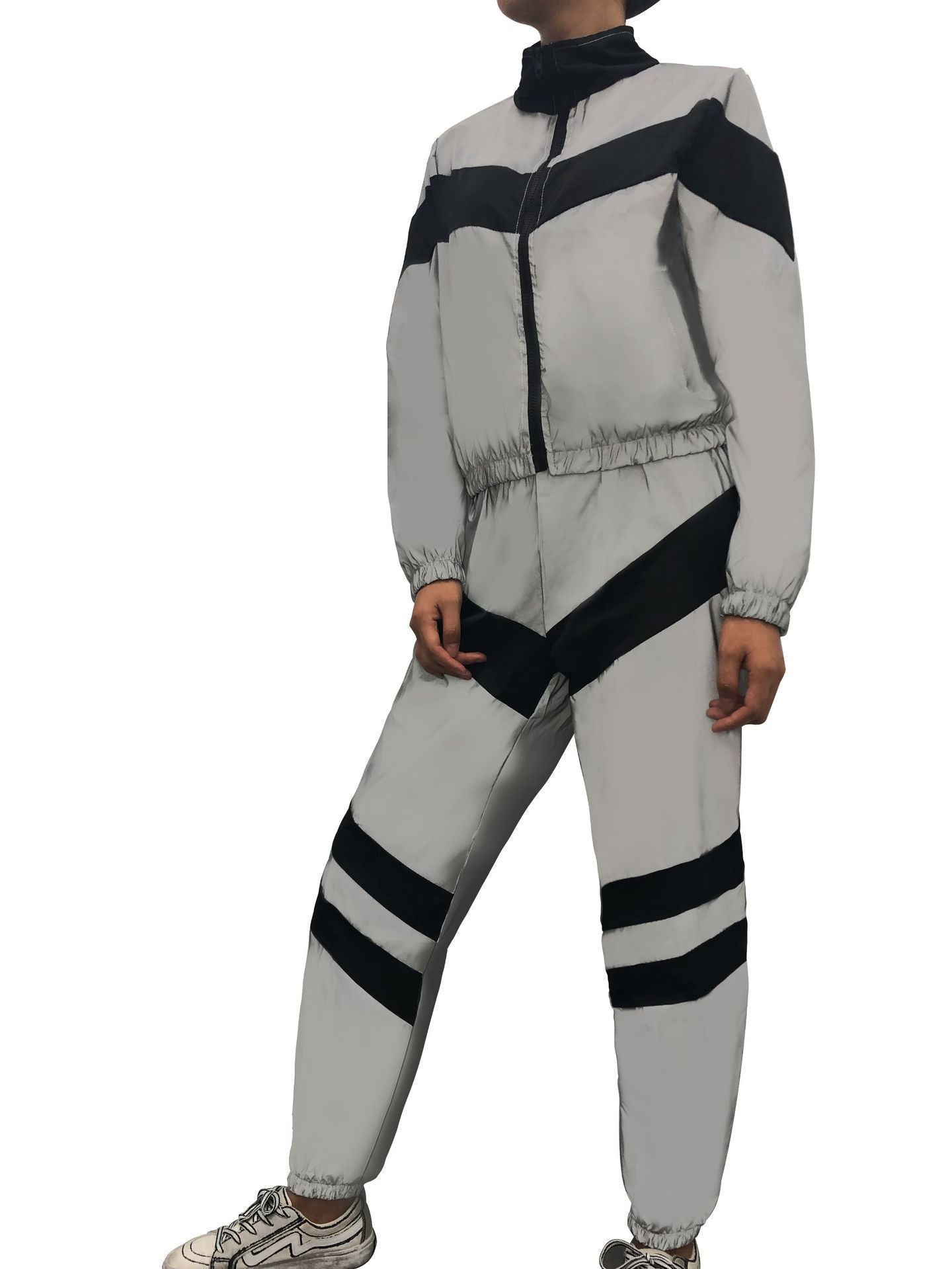 Summer Reflective Two Pieces Sportswear for Women