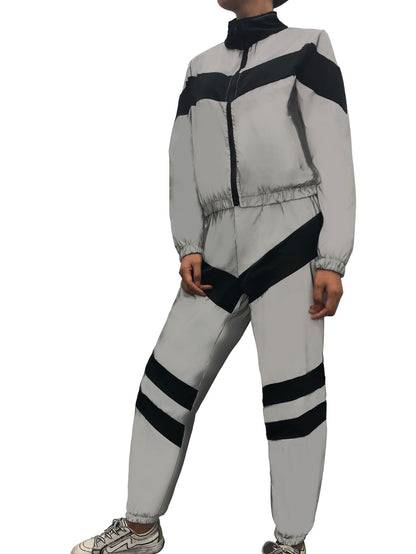 Summer Reflective Two Pieces Sportswear for Women