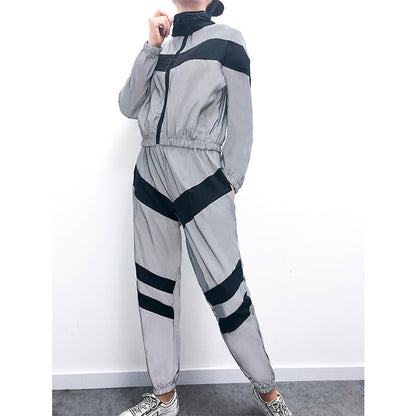 Summer Reflective Two Pieces Sportswear for Women