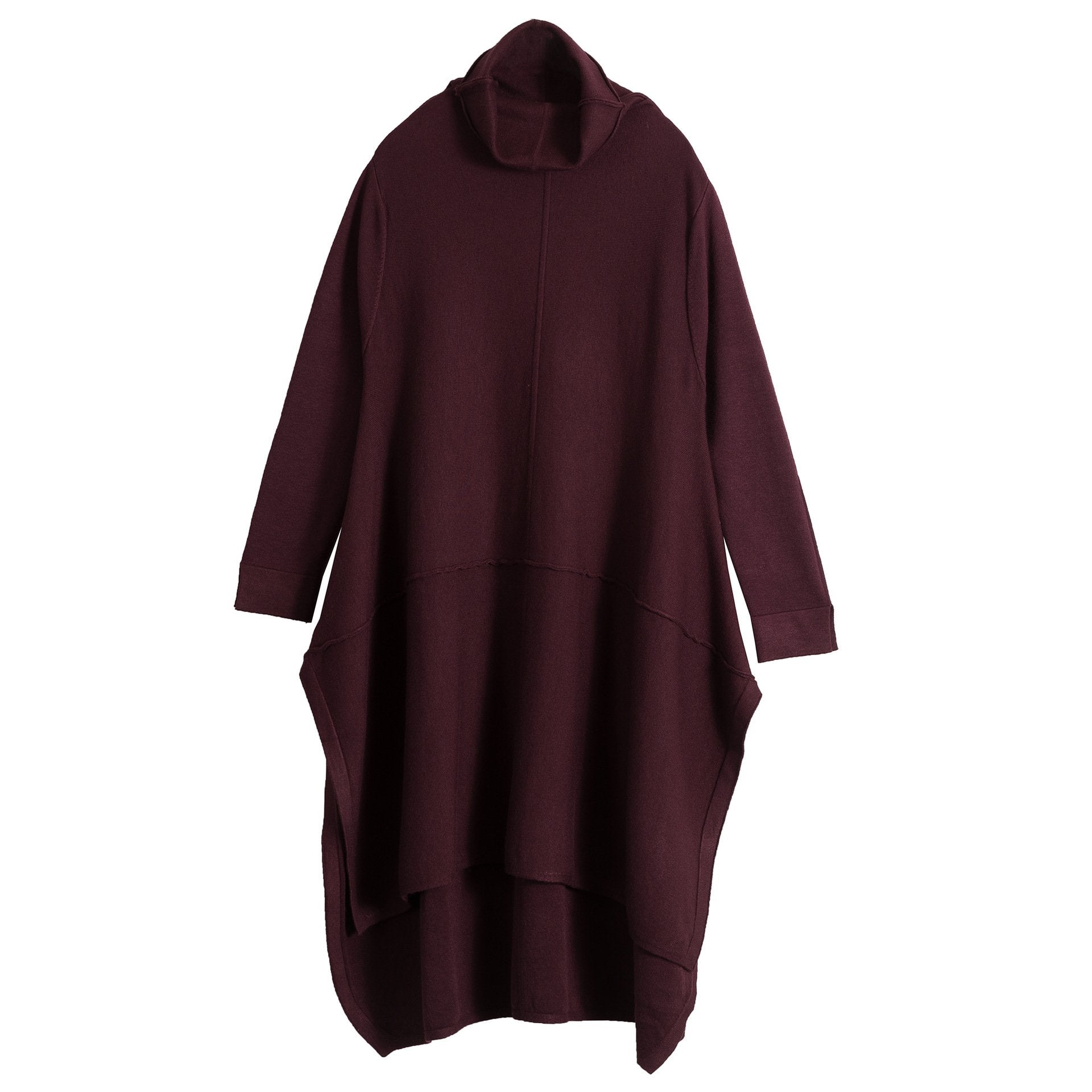 Women High Neck Irregular Fall Dresses-STYLEGOING