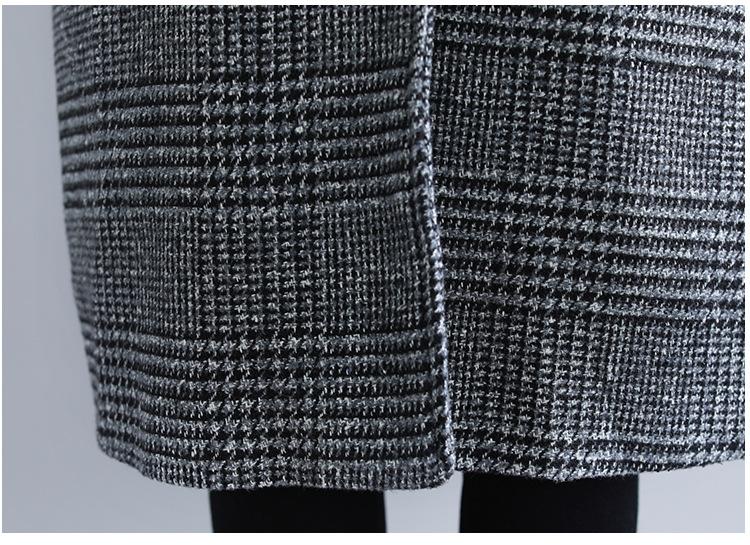 Women Plus Sizes Woolen Winter Coat-STYLEGOING