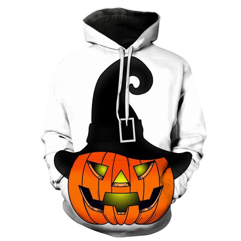 Lovely 3D Pumpkin Halloween Pullover Hoodies-STYLEGOING