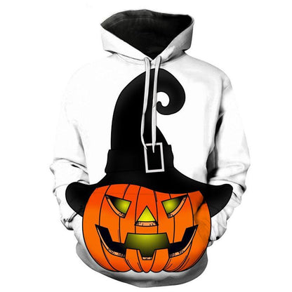 Lovely 3D Pumpkin Halloween Pullover Hoodies-STYLEGOING