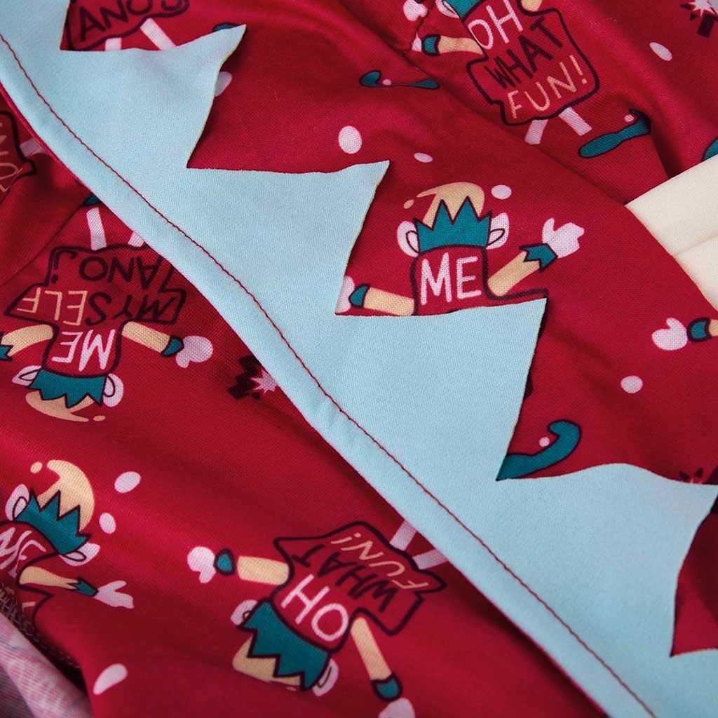 Christmas Parent-Child Hoodies Jumpsuits Pajamas