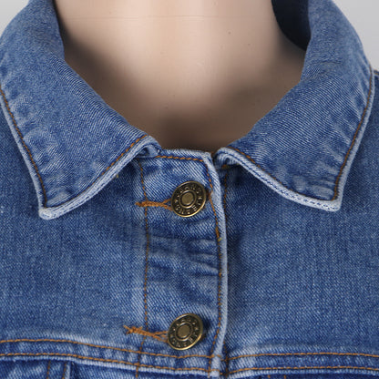 Casual Women Irregular Denim Vest