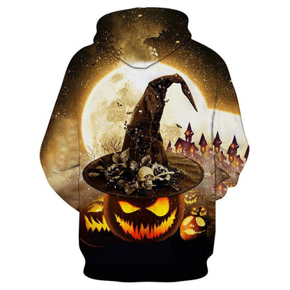 Happy Halloween 3D Print Plus Sizes Hoodies-STYLEGOING