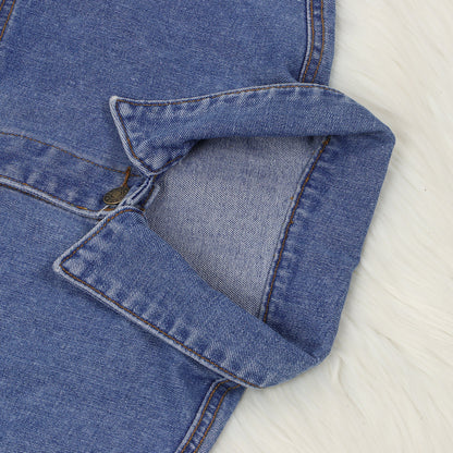 Casual Women Irregular Denim Vest