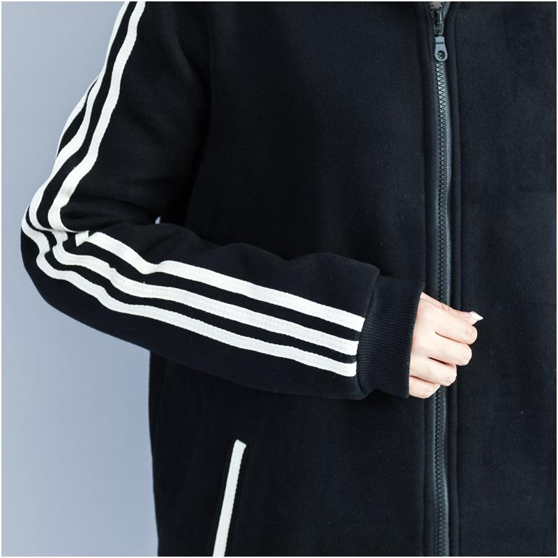 Plus Size Women Warm Cardigan Hoodies-STYLEGOING