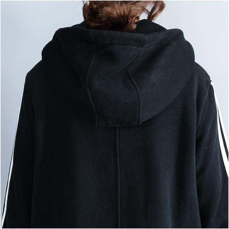 Plus Size Women Warm Cardigan Hoodies-STYLEGOING