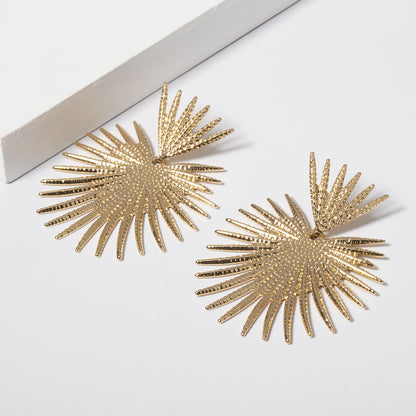 Women Sweethear Geometry Pattern Earrings