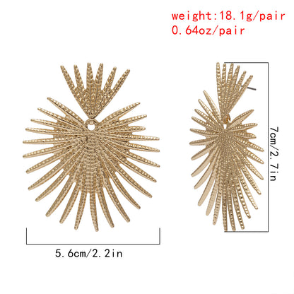 Women Sweethear Geometry Pattern Earrings