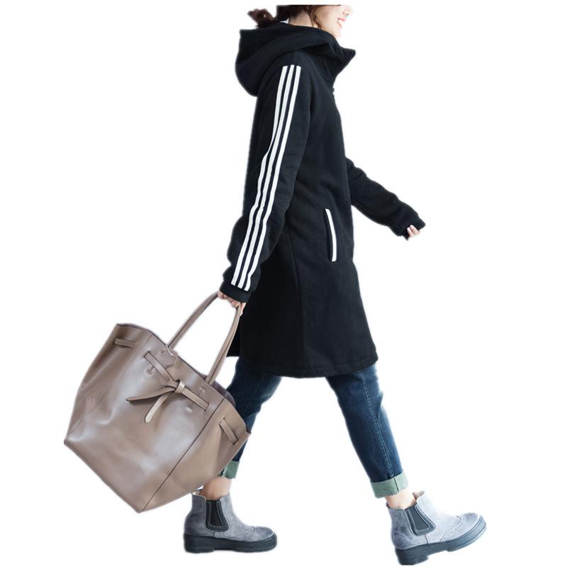 Plus Size Women Warm Cardigan Hoodies-STYLEGOING