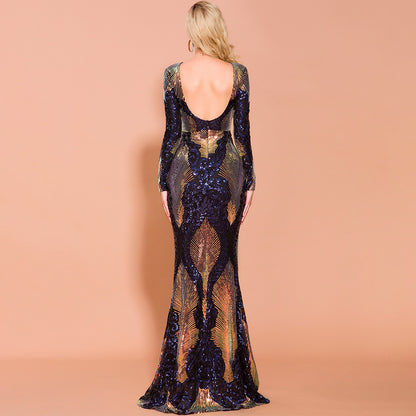 Sexy Mermaid Sequined Evening Dresses