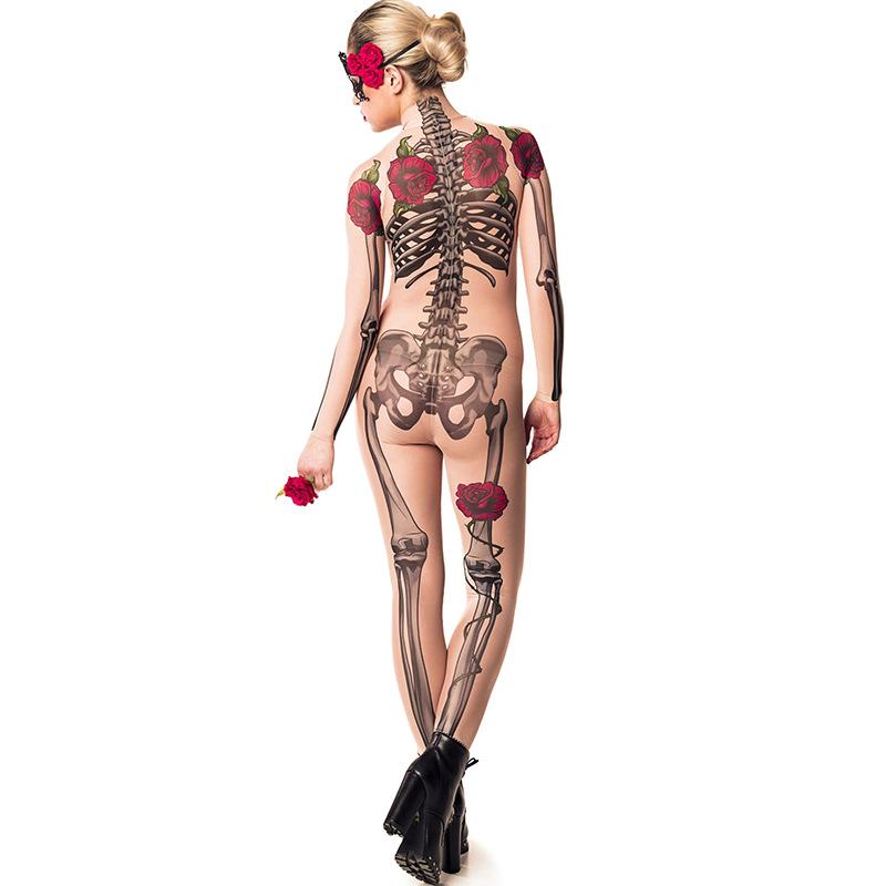 Holloween Horrible Human Skeleton Cosplay Jumpsuits-STYLEGOING