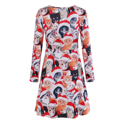 Winter Christmas Style Long Sleeves Dresses-STYLEGOING