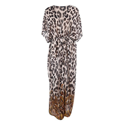 Sexy Chiffon Leopard Summer Beachwear Wraps