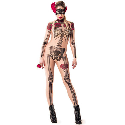Holloween Horrible Human Skeleton Cosplay Jumpsuits-STYLEGOING