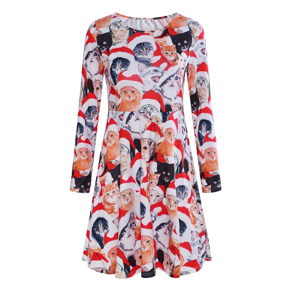 Winter Christmas Style Long Sleeves Dresses-STYLEGOING