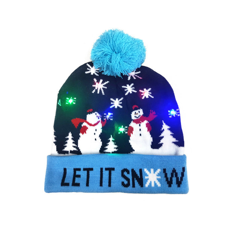Merry Christmas Knitted Colorful Hats for Kids&Adult