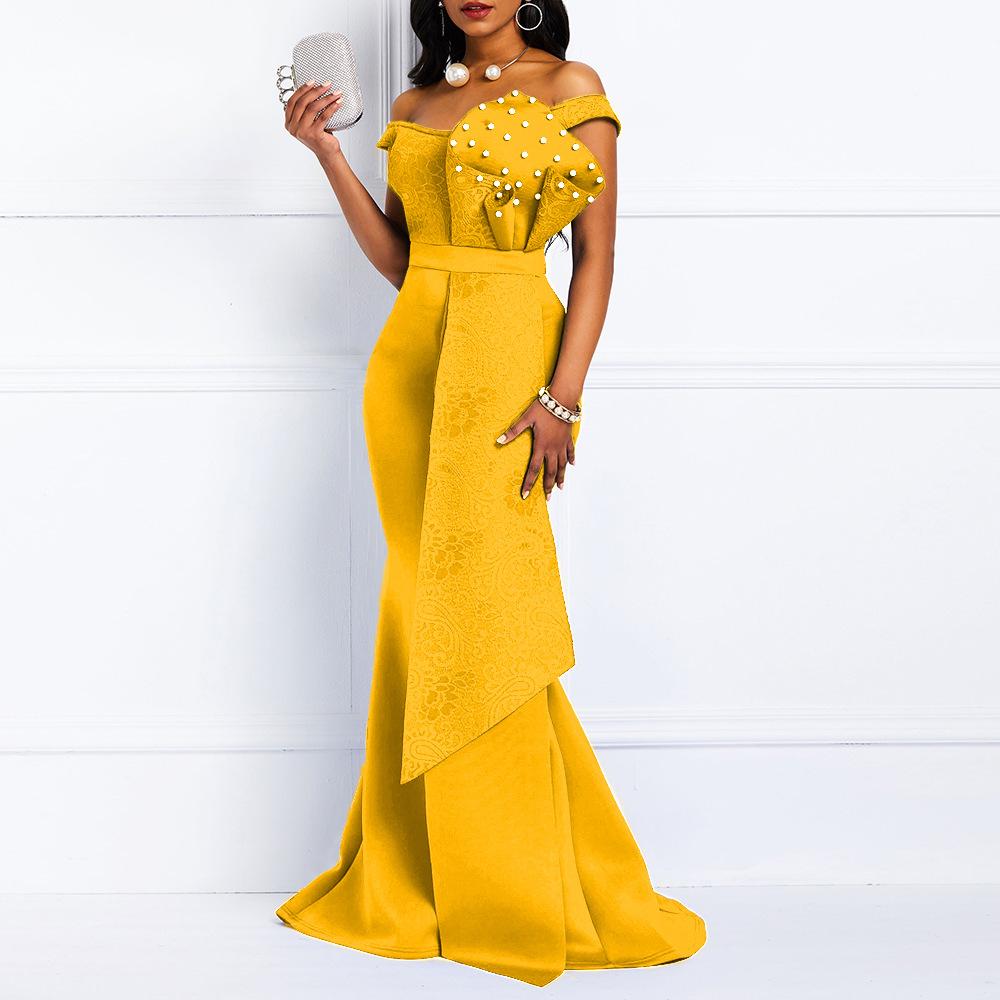 Sexy Off The Shoulder Lace Jewelry Bodycon Party Dresses-STYLEGOING