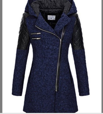 Winter Zipper Hoodies Overcoat for Women