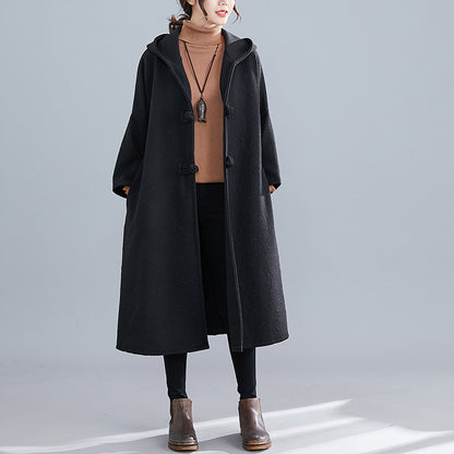 Vintage Plus Sizes Long Overcoat