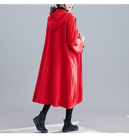 Vintage Plus Sizes Long Overcoat