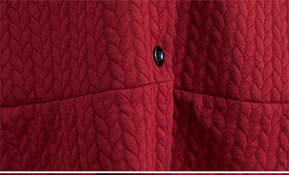 Women Plus Size Winter Knitting Overcoat-STYLEGOING