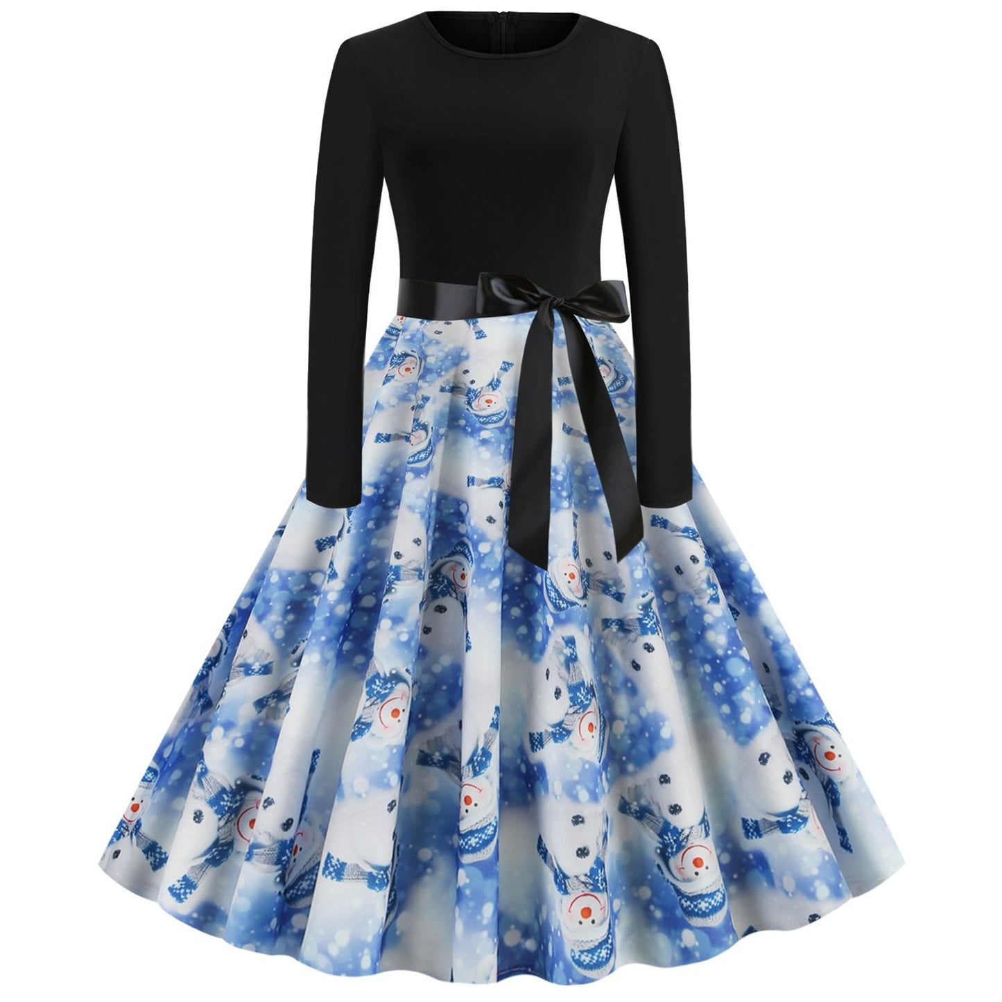 Merry Christmas Women Long Sleeves Winter Dresses-STYLEGOING