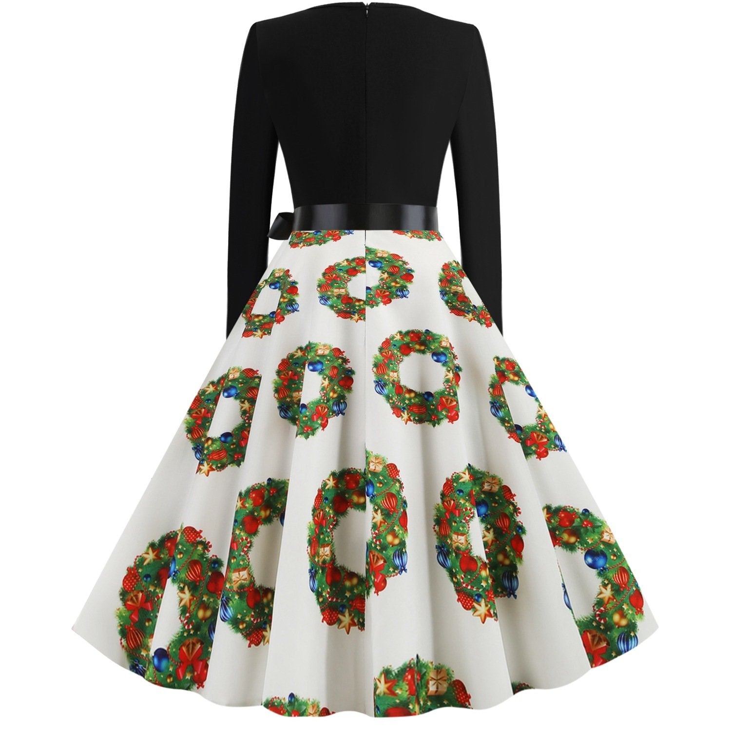 Merry Christmas Women Long Sleeves Winter Dresses-STYLEGOING