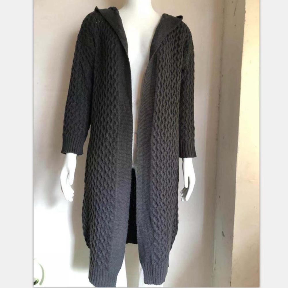 Fashion Women Knitting Long Cardigan Overcoat-STYLEGOING