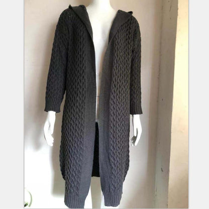 Fashion Women Knitting Long Cardigan Overcoat-STYLEGOING