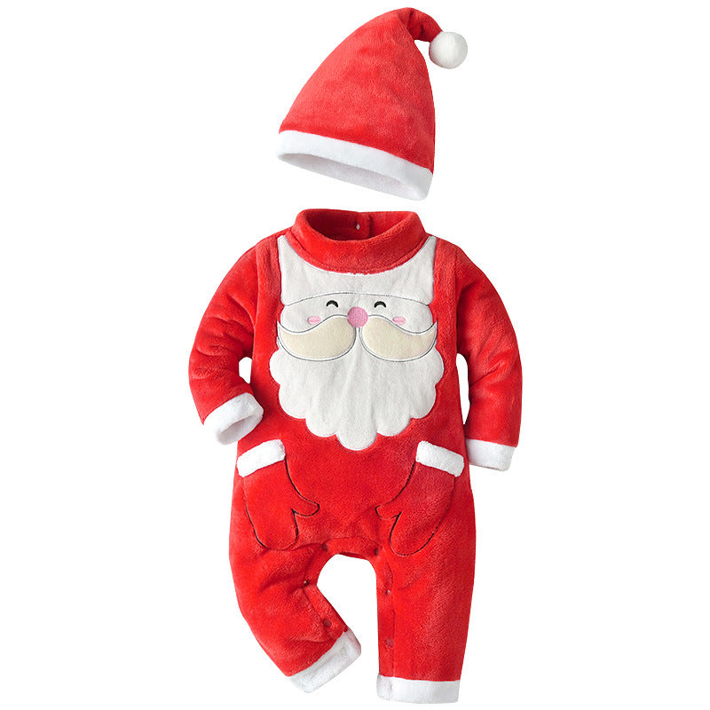 Merry Christmas Winter Velvet Suits for Baby