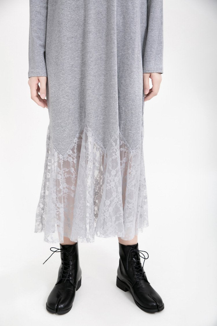Women Angel Wings Lace Long Dresses