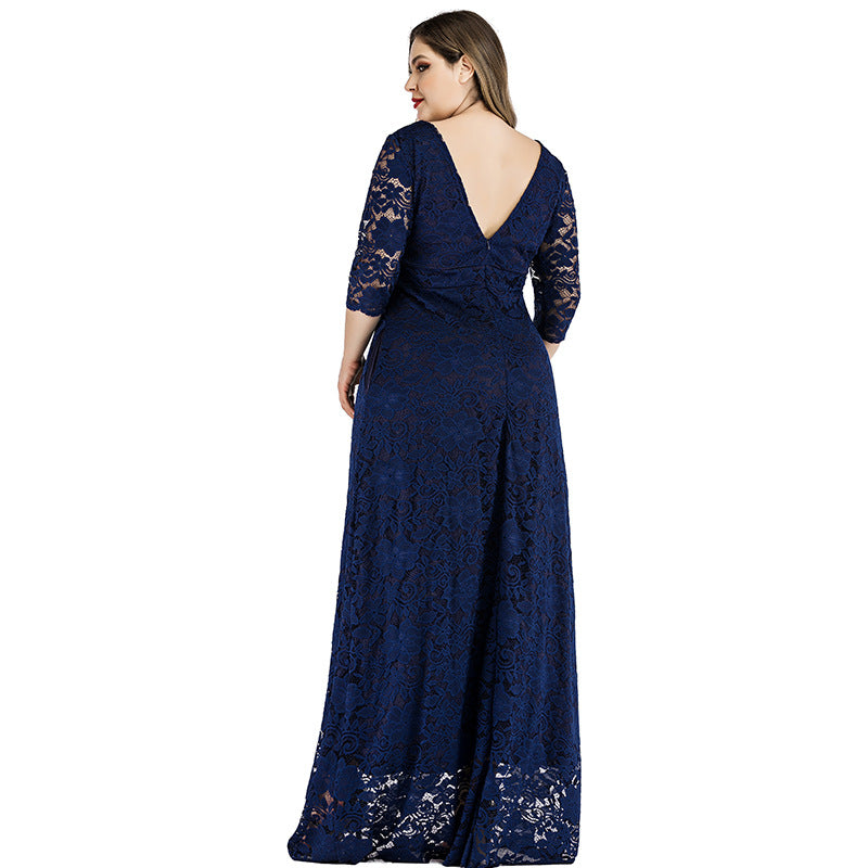 Plus Sizes Lace Evening Dresses for Women