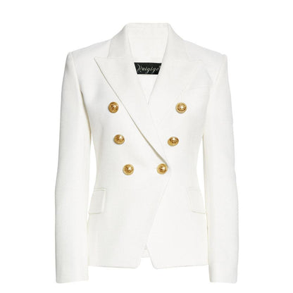 Women Fashion Short Fall Double-breasted Suit-STYLEGOING