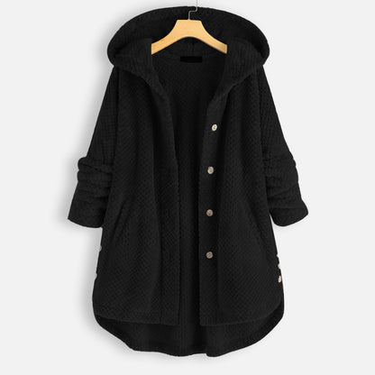 Casual Women Velvet Puls Sizes Hoodies Overcoat