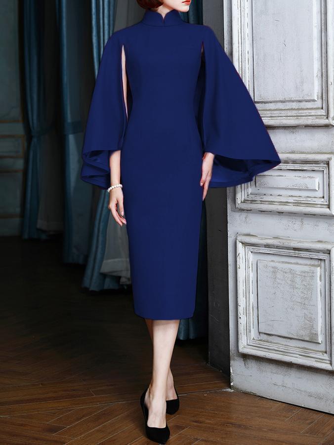 Plus Sizes Sexy Bodycon Midi Party Dresses-STYLEGOING