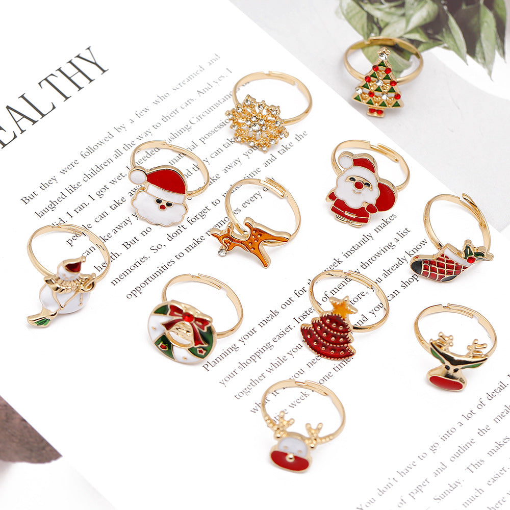 Merry Christmas Design Rings for Kids&Adult