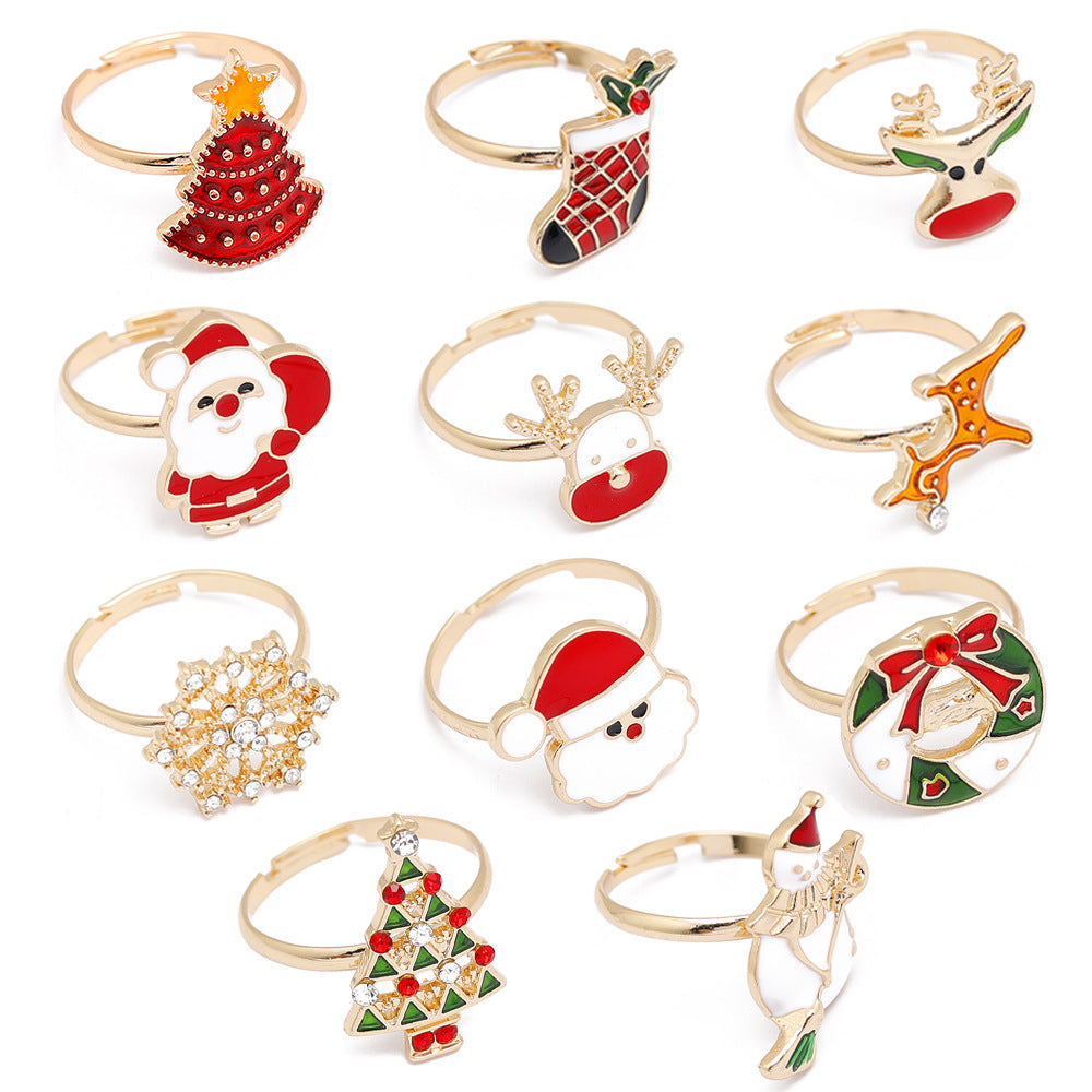 Merry Christmas Design Rings for Kids&Adult