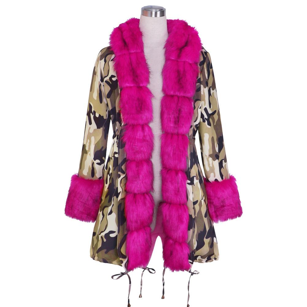 Winter Fleece Lined Fur Collar Overcoat-STYLEGOING