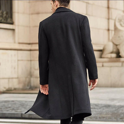Men's Long Overcoat for Winter-STYLEGOING