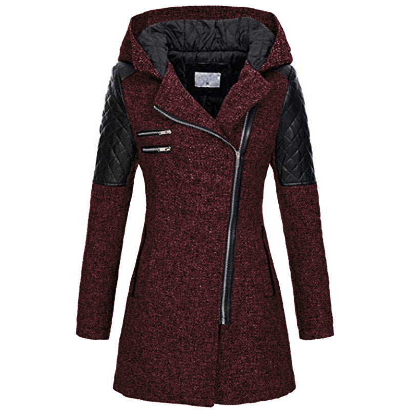 Winter Zipper Hoodies Overcoat for Women
