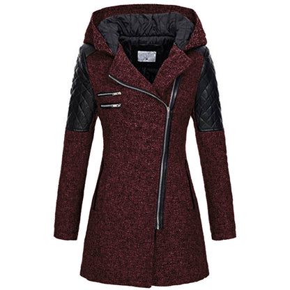 Winter Zipper Hoodies Overcoat for Women