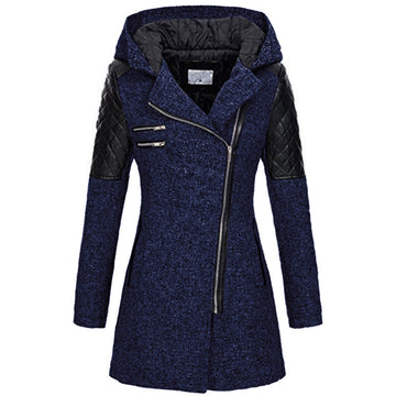 Winter Zipper Hoodies Overcoat for Women